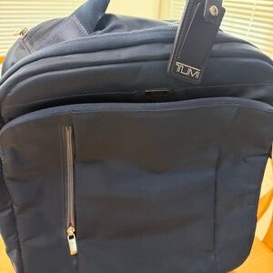 TUMI Rolling Carry-On Luggage Navy Blue Wheeled Bag